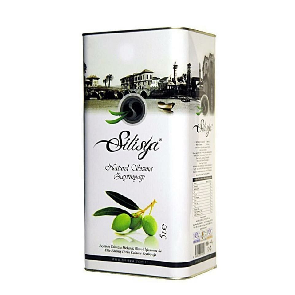 Silisya Soğuk Sıkım Sızma Zeytinyağı 5L